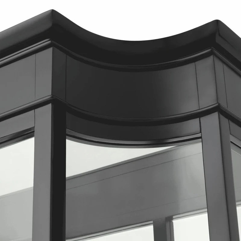 Casa Padrino Luxus Art Deco Mahagoni Kleiderschrank Schwarz 147 x H. 238 cm