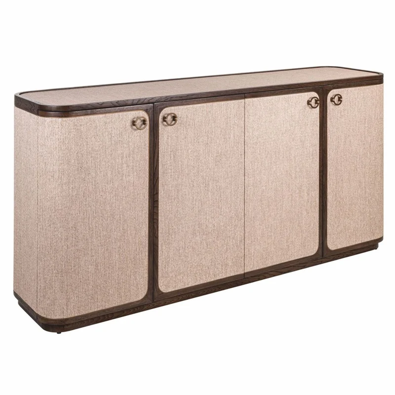 Casa Padrino Luxus Eichenholz Sideboard mit 4 Türen Braun 180 cm - Luxus Möbel