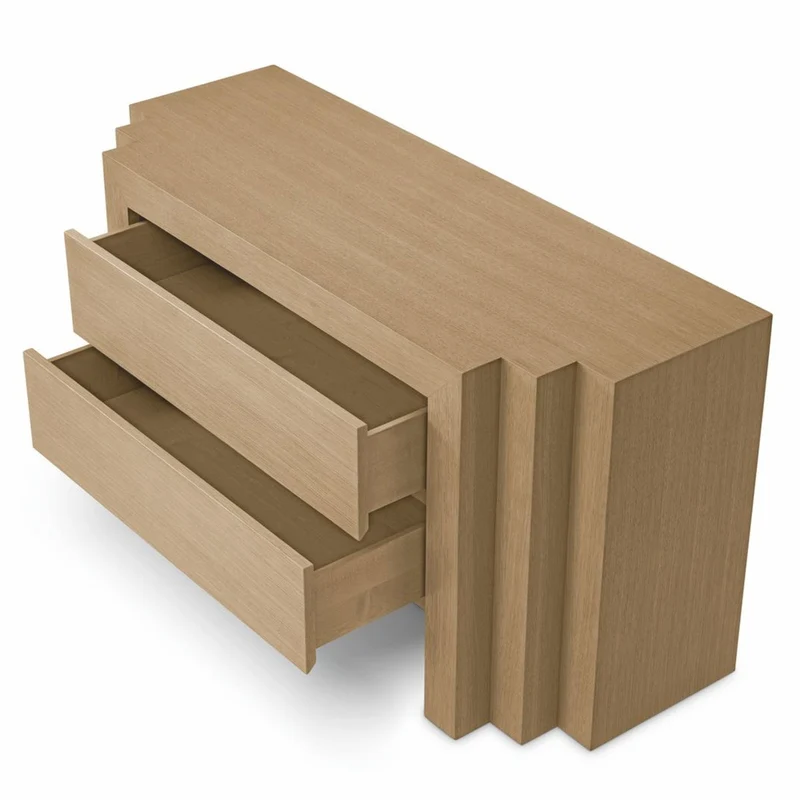 Casa Padrino Luxus Kommode mit 3 Schubladen Beige 134 cm - Luxus Möbel