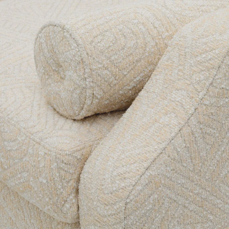 Casa Padrino Luxus Sofa Creme / Schwarz 325 cm - Hotel Möbel - Wohnzimmer Möbel - Luxus Möbel - Luxus Interior