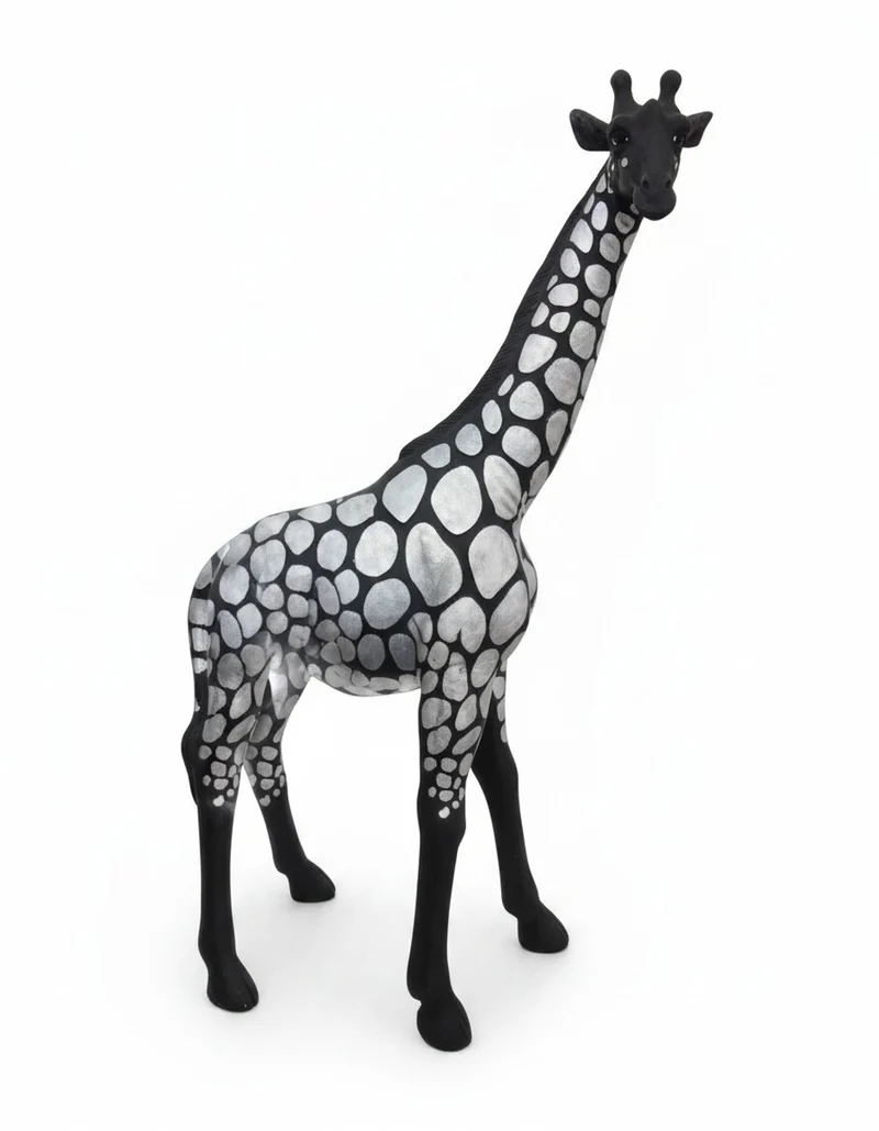 Casa Padrino Luxus Deko Skulptur Giraffe Designaufgaben Gold H. 77 cm - Deko Skulptur - Deko Figur - Tierfigur - Gartendeko