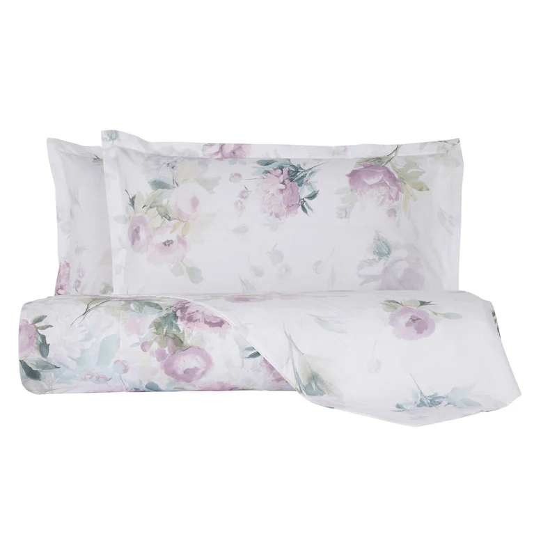 Copripiumino con federe moon peony Floreale in Percalle