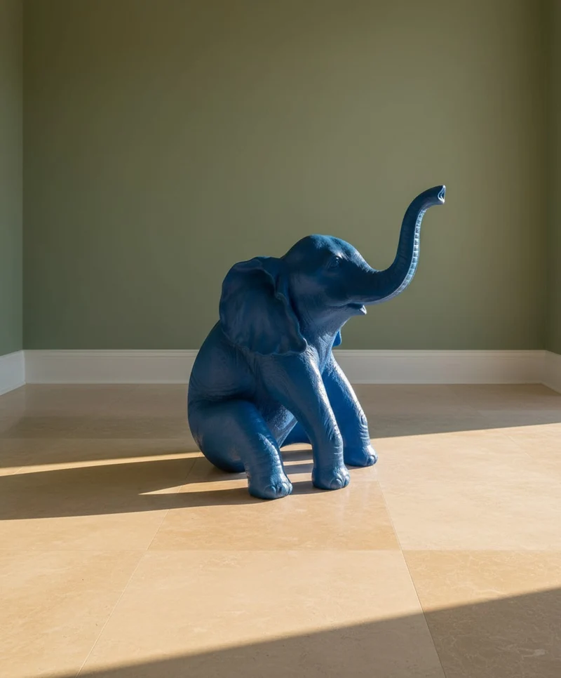 Casa Padrino Luxus Deko Skulptur Elefant H. 144 cm - Riesige Gartenskulptur - Lebensgroße Skulptur - XXL Deko Skulptur - XXL Deko Figur