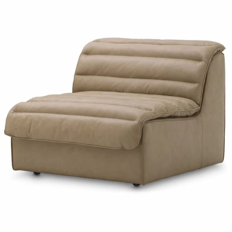 Casa Padrino Luxus Leder Sofa Braun 276 cm - Modulares Echtleder Sofa - Wohnzimmer Sofa - Wohnzimmer Möbel - Hotel Möbel - Modulare Luxus Möbel