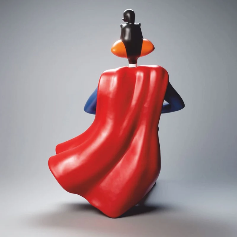 Casa Padrino XXL Deko Skulptur Ente Bunt H. 160 cm - Große Deko Figur