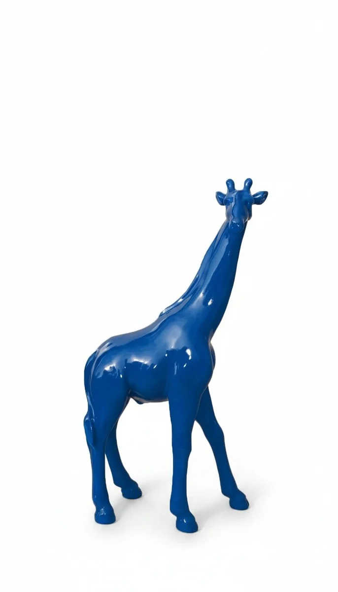 Casa Padrino Luxus Deko Skulptur Giraffe H. 77 cm - Deko Skulptur - Deko Figur - Tierfigur - Gartendeko