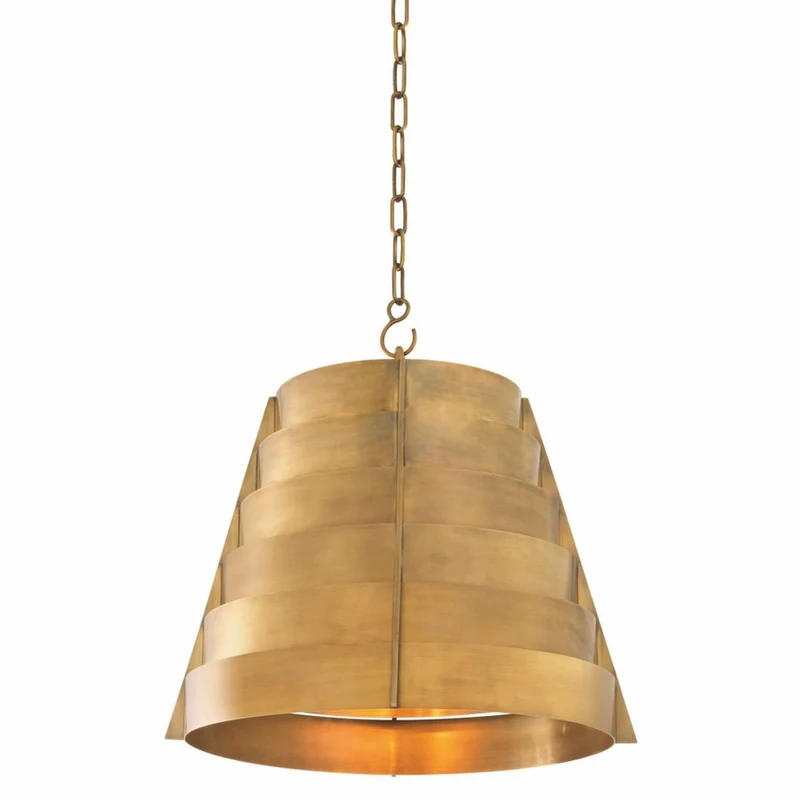 Casa Padrino Luxus Hängeleuchte Vintage Messing Ø 55 x H. 42 cm - Luxus Leuchten