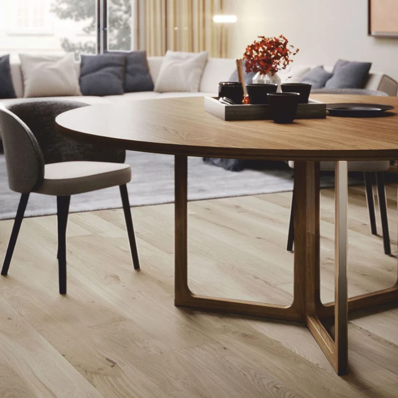 Casa Padrino Luxus Esstisch Braun Ø 130 cm - Esszimmer Möbel - Made in Italy