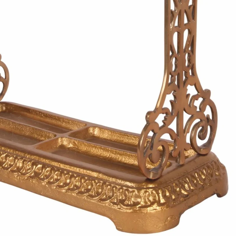 Casa Padrino Barock Aluminium Schirmständer Gold - Barockstil Deko Accessoires