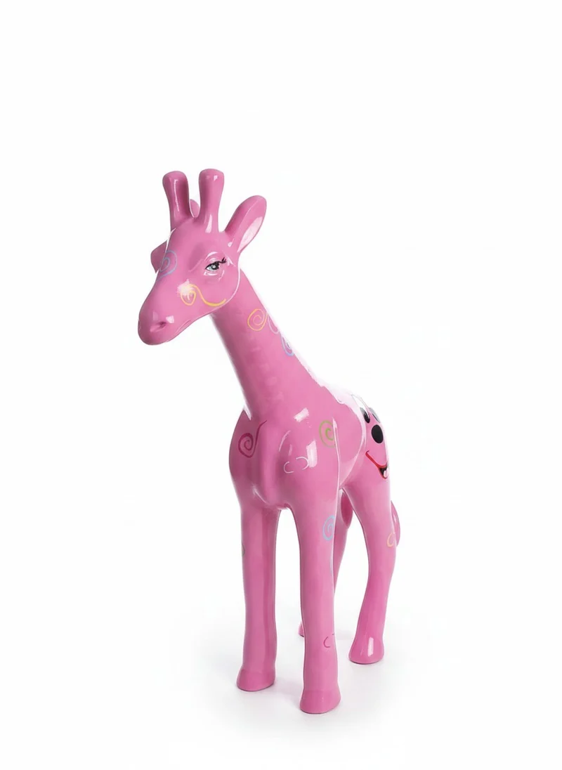 Casa Padrino Luxus Deko Skulptur Giraffe Mickey Mouse H. 50 cm - Deko Skulptur - Deko Figur - Tierfigur - Gartendeko