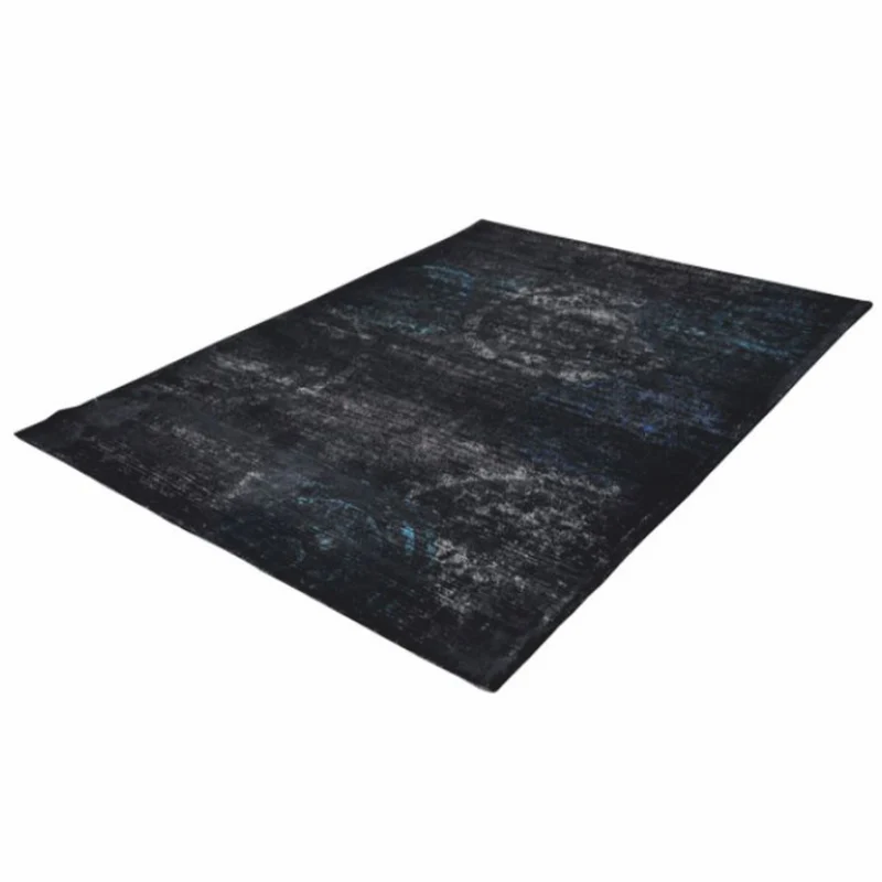Casa Padrino Luxus Teppich Schwarz / Bunt 300 x 200 cm - Rechteckiger Wollteppich - Wohnzimmer Teppich - Hotel Teppich