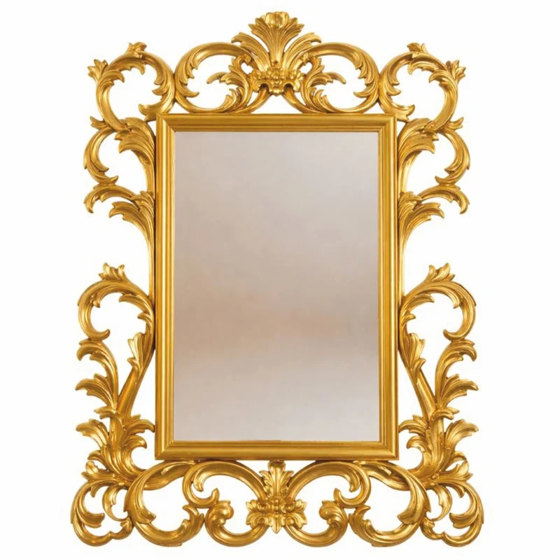 Casa Padrino Luxus Barock Spiegel Gold H. 134 cm - Barockstil Möbel