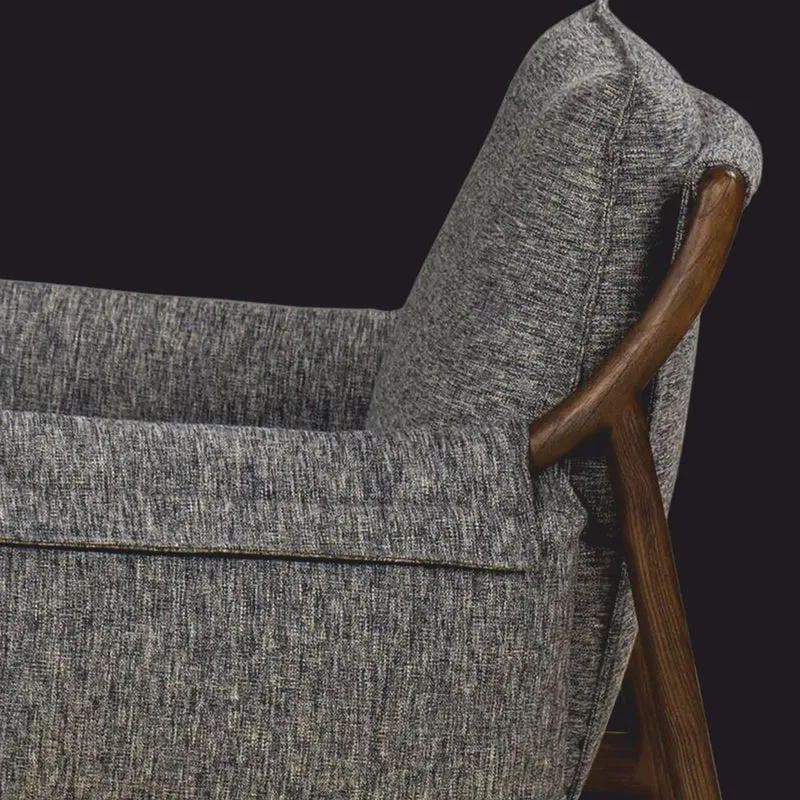 Casa Padrino Luxus Wohnzimmer & Hotel Sessel Grau / Braun 85 cm - Luxus Möbel