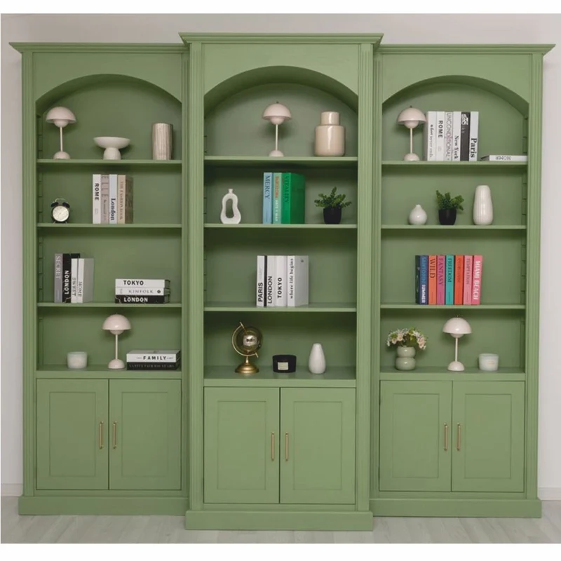 Casa Padrino Landhausstil Bücherschrank Hellgrün 102 x H. 250 cm - Landhausstil Möbel