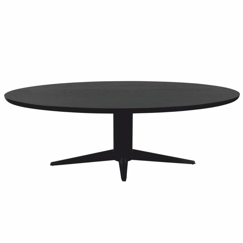 Casa Padrino Luxus Esstisch Schwarz 230 cm - Ovaler Küchentisch - Esszimmer Möbel
