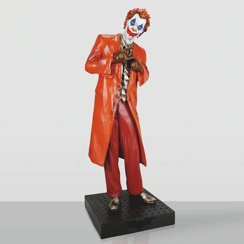 Casa Padrino XXL Deko Skulptur Bunt / Schwarz H. 215 cm - Lebensgroße Deko Figur