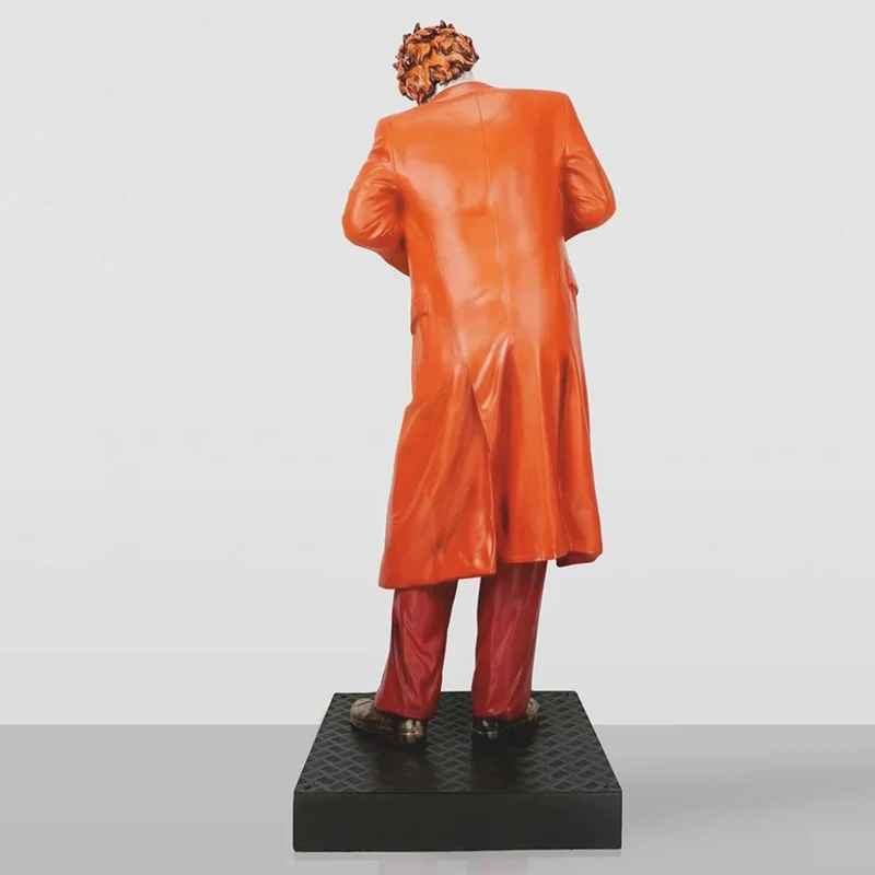 Casa Padrino XXL Deko Skulptur Bunt / Schwarz H. 215 cm - Lebensgroße Deko Figur