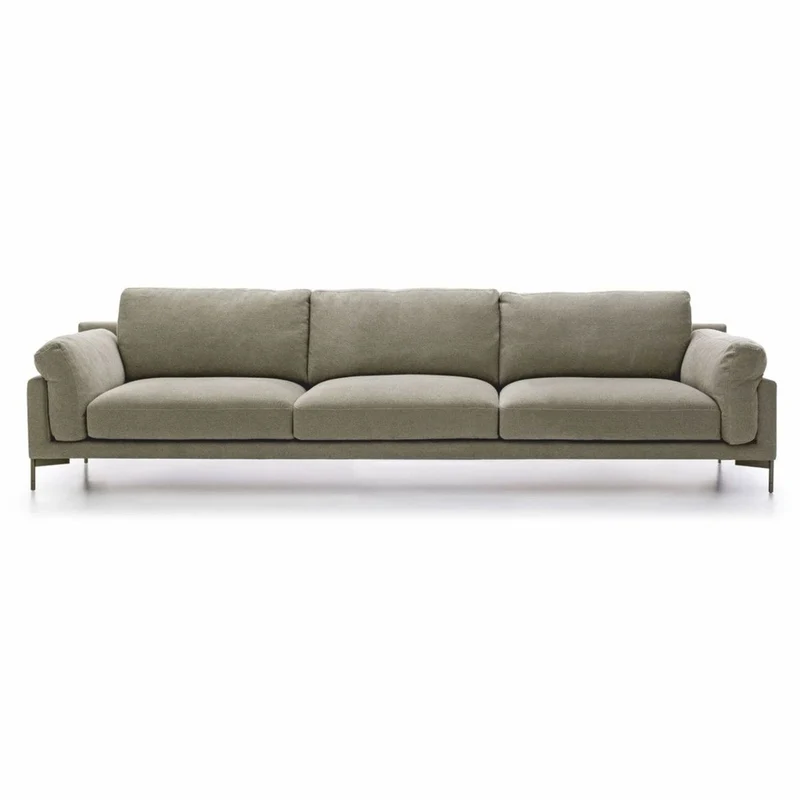 Casa Padrino Luxus Sofa Grau 300 cm - Luxus Wohnzimmer & Hotel Möbel
