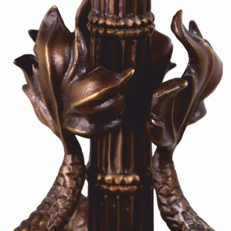 Casa Padrino Luxus Barock Kerzenleuchter Bronze H. 68 cm - Barock Deko Accessoires