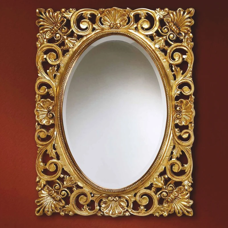 Casa Padrino Luxus Barock Spiegel Gold H. 95 cm - Barock Möbel - Made in Italy