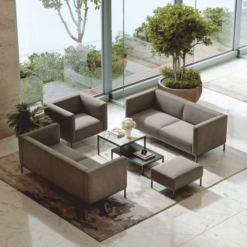 Casa Padrino Luxus Sofa Grau / Schwarz 180 cm - Wohnzimmer & Hotel Möbel