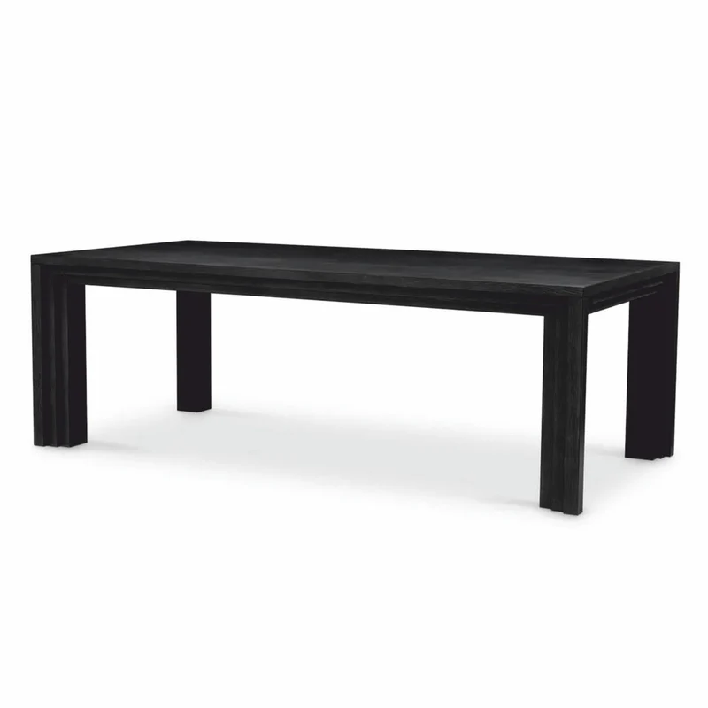Casa Padrino Luxus Esstisch Schwarz 230 cm - Luxus Esszimmer Möbel