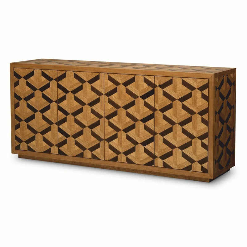 Casa Padrino Luxus Sideboard mit 4 Türen Braun 180 cm - Luxus Hotel Möbel