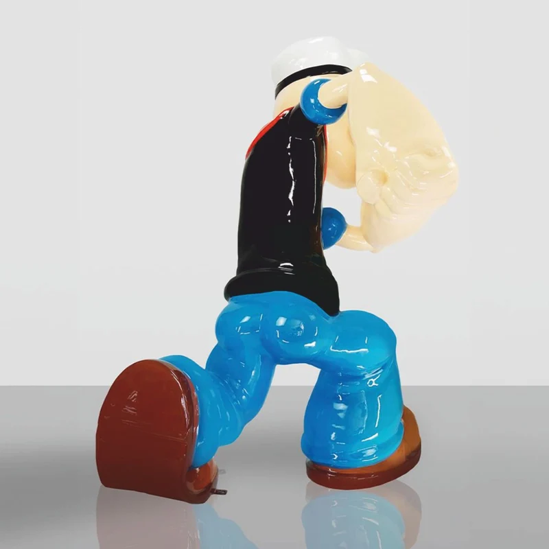 Casa Padrino XXL Garten Deko Skulptur Bunt H. 160 cm - Große Deko Figur