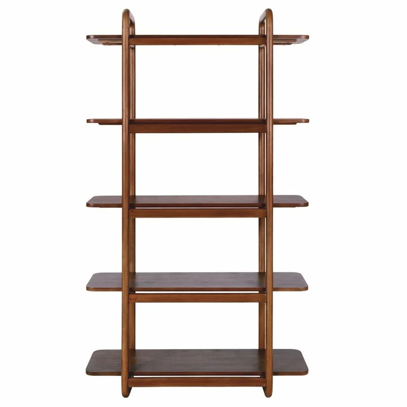Casa Padrino Luxus Mahagoni Regalschrank Braun 120 x H. 210 cm - Luxus Möbel