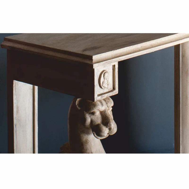 Casa Padrino Luxus Barock Konsole Antik Weiß 104 cm - Barock Möbel - Made in Italy