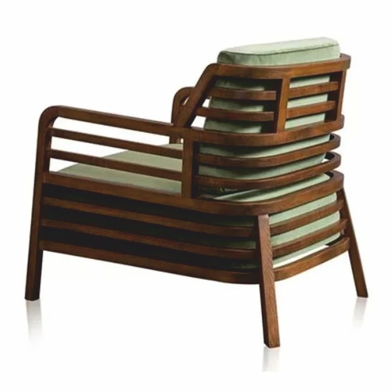 Casa Padrino Luxus Sessel Grün / Braun - Wohnzimmer & Hotel Möbel