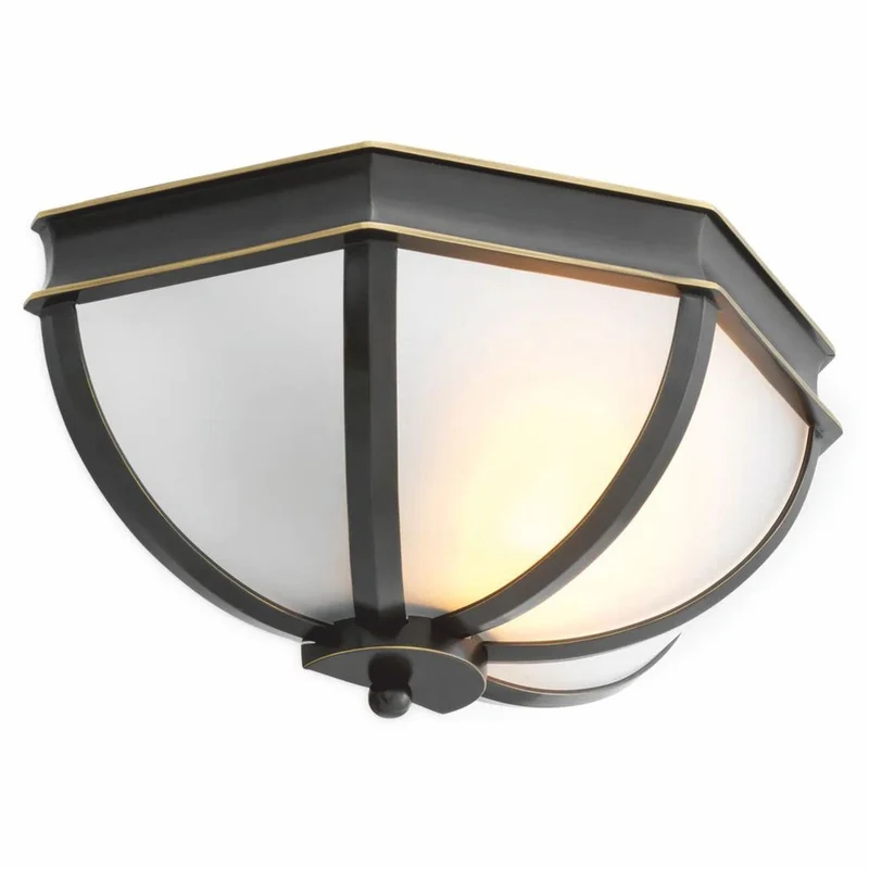 Casa Padrino Luxus Wandleuchte Bronze / Weiß 33 cm - Luxus Wandleuchten