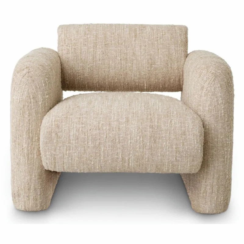 Casa Padrino Luxus Sessel Creme 100 cm - Wohnzimmer & Hotel Möbel