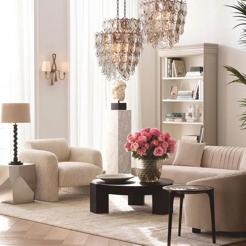 Casa Padrino Luxus Sessel Creme 100 cm - Wohnzimmer & Hotel Möbel