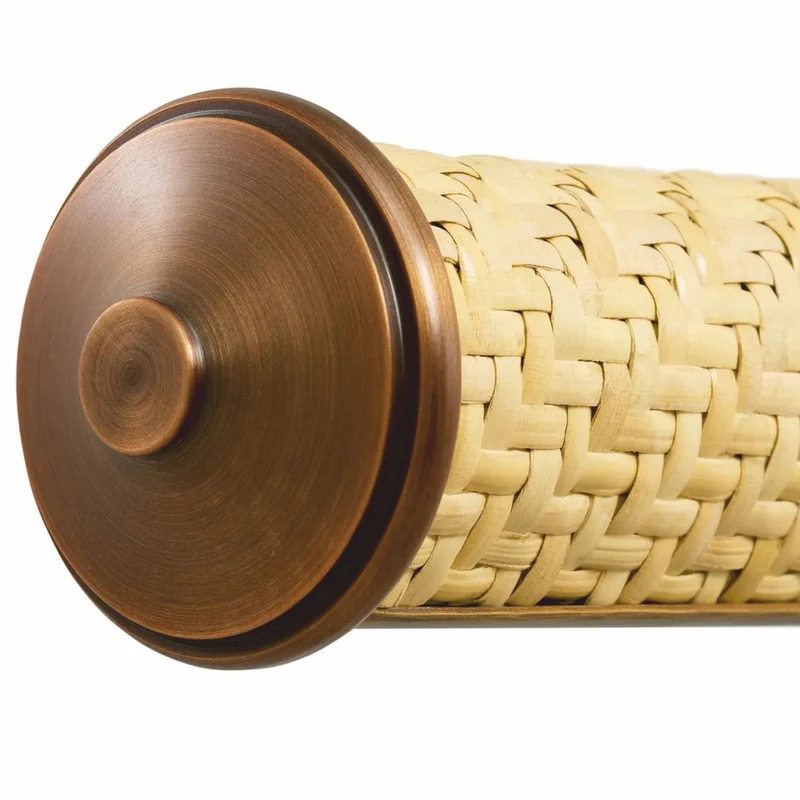 Casa Padrino Luxus Wandleuchte Antik Messing / Naturfarben 43 cm - Luxus Leuchten