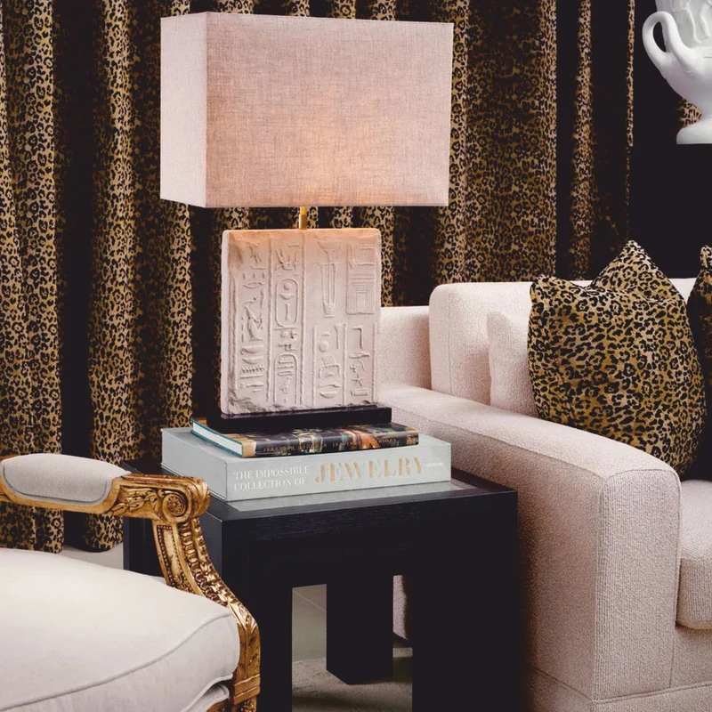 Casa Padrino Luxus Deko Kissen Leopard Beige / Schwarz 60 x 60 cm - Deko Accessoires