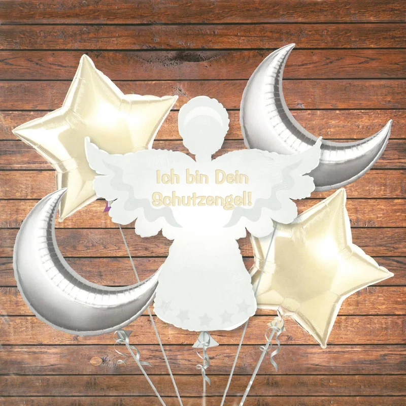 Schutzengel Folien-Ballon-Set 5-teilig