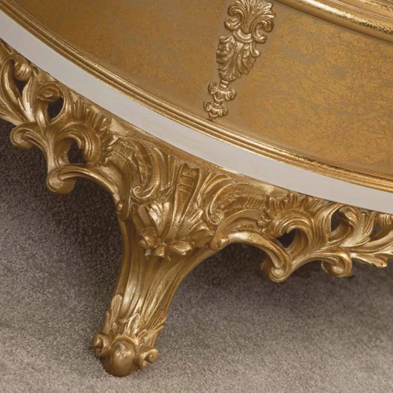 Casa Padrino Luxus Barock Wohnzimmer Set Blau / Weiß / Gold - Barock Möbel