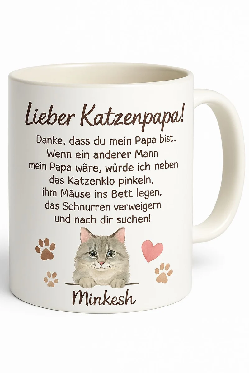 Lustige Katzentasse