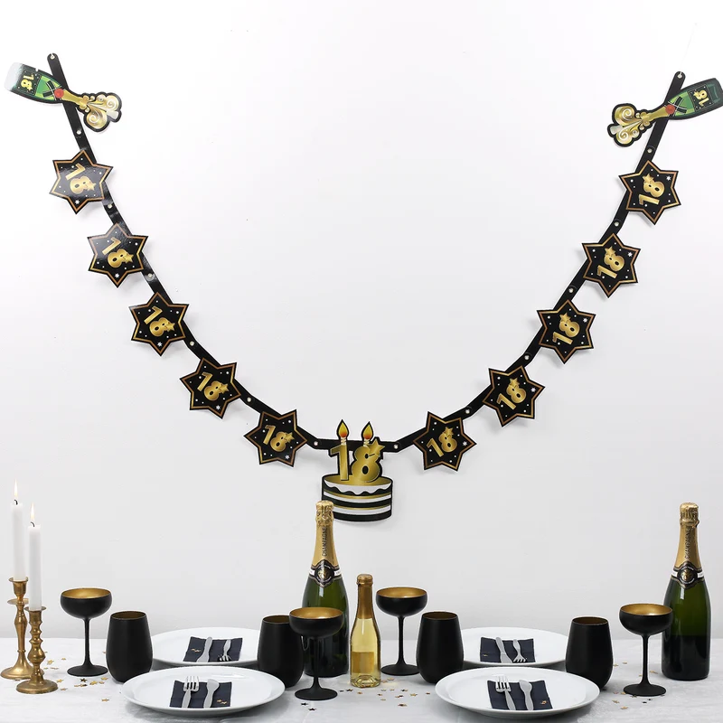 Party Girlande zum 18. Geburtstag - Star