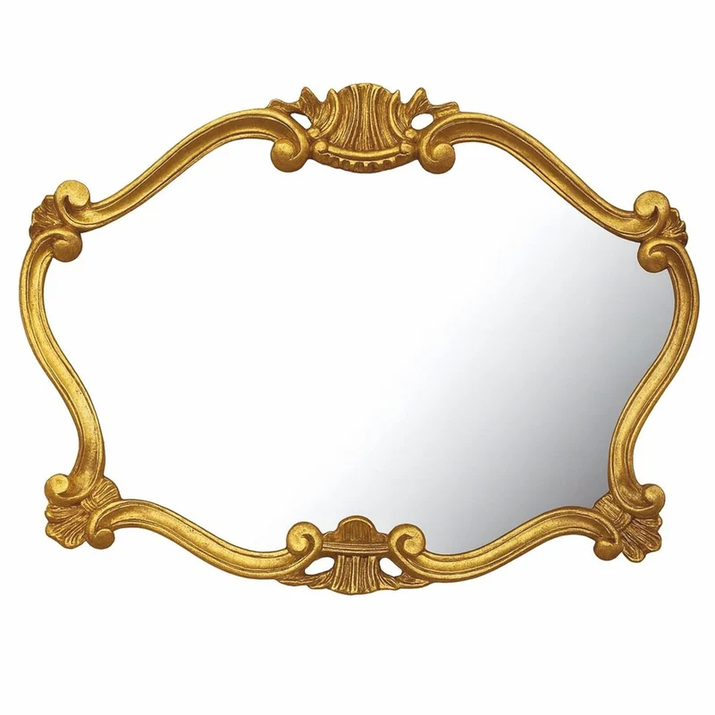 Casa Padrino Luxus Barock Spiegel Gold 92 cm - Barock Möbel - Made in Italy