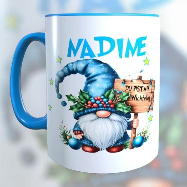 Personalisierte Wichtel Tasse – Du bist mir wichtelig!