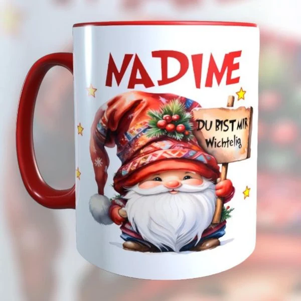 Personalisierte Wichtel Tasse – Du bist mir wichtelig!