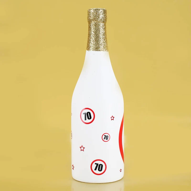 Spar-Flasche mit Verkehrszeichenmotiv mit verschiedenen Zahlen