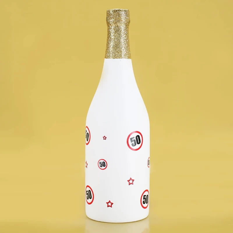 Spar-Flasche mit Verkehrszeichenmotiv mit verschiedenen Zahlen