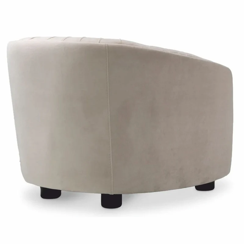 Casa Padrino Luxus Wohnzimmer & Hotel Sessel Creme / Schwarz 88 cm - Luxus Möbel