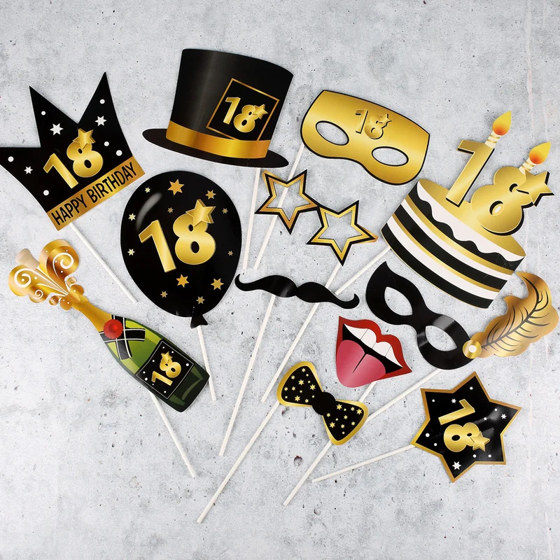 Foto Accessoire Set - Star zum 18. Geburtstag