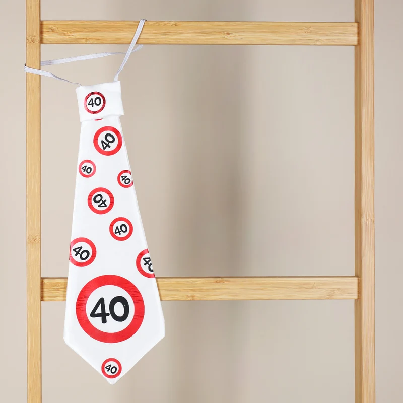 Krawatte Verkehrszeichen zum runden Geburtstag