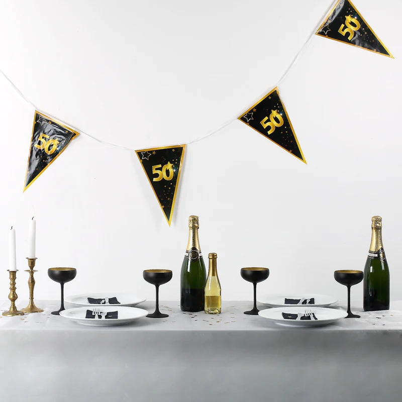 Wimpel-Girlande zum 50. Geburtstag - Star