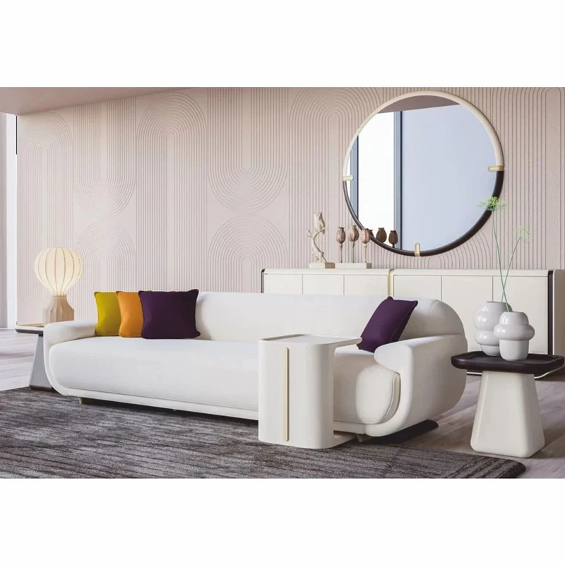 Casa Padrino Luxus Beistelltisch Creme H. 51 cm - Wohnzimmer & Hotel Möbel